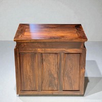 Armoire de culte antique en bois de Chiuliu, durable et traditionnelle, avec rangement, table d'autel de méditation, niche Bouddha pour salon domestique