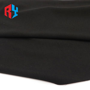 100% ポリエステル無地生地レクサス通常黒イスラム教徒女性ドレスドバイアバヤ生地 - Product Image 2
