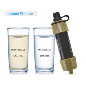 ชุดเครื่องกรองน้ำพกพาสะดวกสีส้มสำหรับการตั้งแคมป์และเดินป่า - Product Image 4