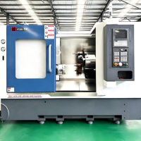 Centre d'usinage CNC à double broche Shangjie TT52 avec tourelle, changement d'outil automatique pour l'usinage de tiges complexes