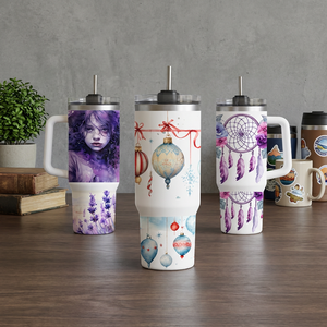 Pegatinas de Transferencia UV Lavables de Dibujos Animados Premium para Vasos de 40 oz, Vinilo Ecológico Impermeable con Fuerte Adhesión, Decoración para Vasos - Product Image 3