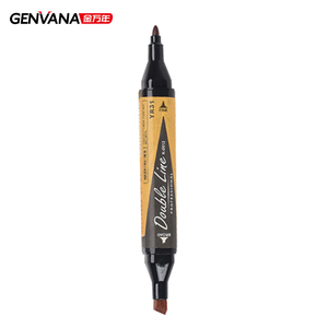 GENVANA OEM ODM Vente en gros – Lot de 60 marqueurs d'art <span class=keywords><strong>à</strong></span> double pointe <span class=keywords><strong>à</strong></span> l'<span class=keywords><strong>alcool</strong></span> – Prix usine en gros – Marqueurs <span class=keywords><strong>à</strong></span> double tête pour le dessin - Product Image 1