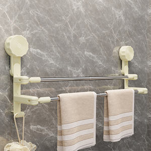 Support mural <span class=keywords><strong>extensible</strong></span> double rangée en acier inoxydable pour serviettes, avec ventouses, pour salle <span class=keywords><strong>de</strong></span> bain et toilettes - Vente en gros - Product Image 4