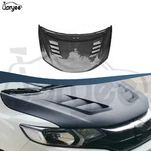 ฝากระโปรงหน้าคาร์บอนไฟเบอร์ SW Bonnet ชุดแต่งสำหรับรถยนต์ <span class=keywords><strong>Honda</strong></span> Fit <span class=keywords><strong>Jazz</strong></span> ปี 2013 2014 2015 <span class=keywords><strong>2016</strong></span> 2017 2018 2019 2020 อุปกรณ์ตกแต่ง - Product Image 2