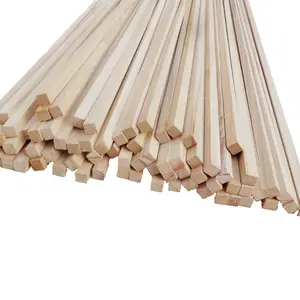 China Supplier Wholesale Solid Square Wooden Field Stick Wooden Square Stick