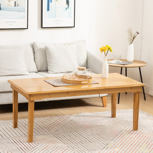 <b>Foldable</b> Coffee <b>Table</b> Wood Top Modern Minimalist <b>Small</b> Apartment Living Room Use - Product Image 1