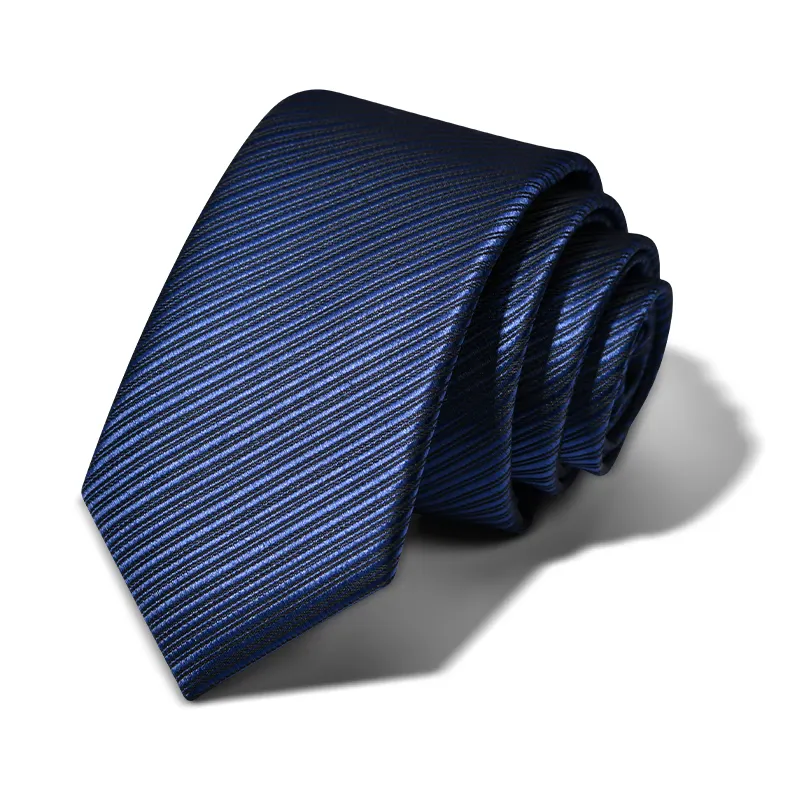 Cravate classique en Polyester pour hommes, vêtements pour le cou avec des rayures en Fiber, Design personnalisé, nouvelle collection