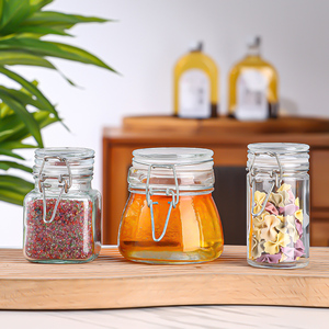 Lọ thủy tinh có nắp đậy thực phẩm lưu trữ lọ với nắp đậy kín rò rỉ bằng chứng hộp thủy tinh nhà bếp lọ đặt - Product Image 2