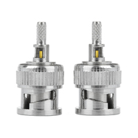 Connecteur mâle BNC à sertir et à souder, fiche coaxiale RF pour câbles RG58/RG142/RG400/LMR195/LMR200/RG303/RG223/RG58/SYV503