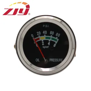 ZJY yüksek kalite yağ basınç göstergesi 0-80 PSI 0-6 kg/cm2 2 ''/52mm evrensel araba için