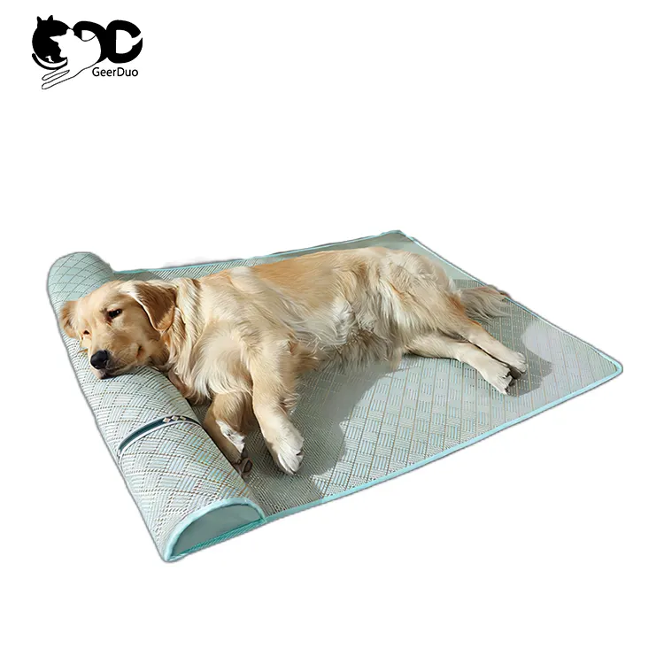 Geerduo özel çevre dostu nefes yaz soğutma dokuma Pet köpek kedi büyük köpekler için serme yatak ped