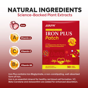 Le patch transdermique de supplément de fer à base de plantes OEM absorbe le fer sans carence Vitalité chargée Vitamine C favorise l'absorption - Product Image 4