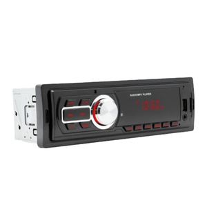 Henmall 12V 1din tableau de bord stéréo USB AUX-in TF carte lecture de musique charge rapide Radio FM récepteur affichage de l'heure amplificateur mains - Product Image 1