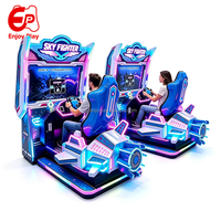 Simulateur de vol et de tir à un joueur, machine d'arcade avec moniteur 55 pouces et siège vibrant à airbag, personnalisable pour centre commercial