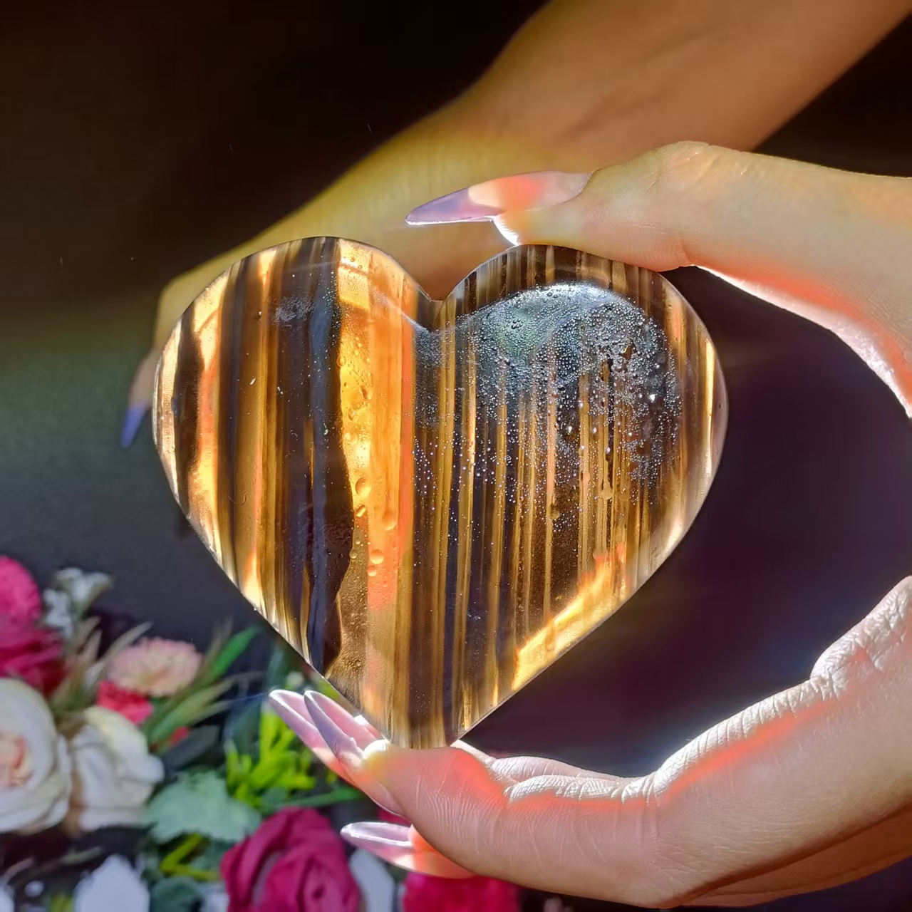 Cuore di ossidiana di ghiaccio