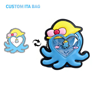 Bolso Ita con Forma Personalizada, Servicio de Diseño Completo, Bolso Ita con Diseño de Acuario, Color Azul Suave, Bolsos de Mano para Mujer en Venta - Product Image 1