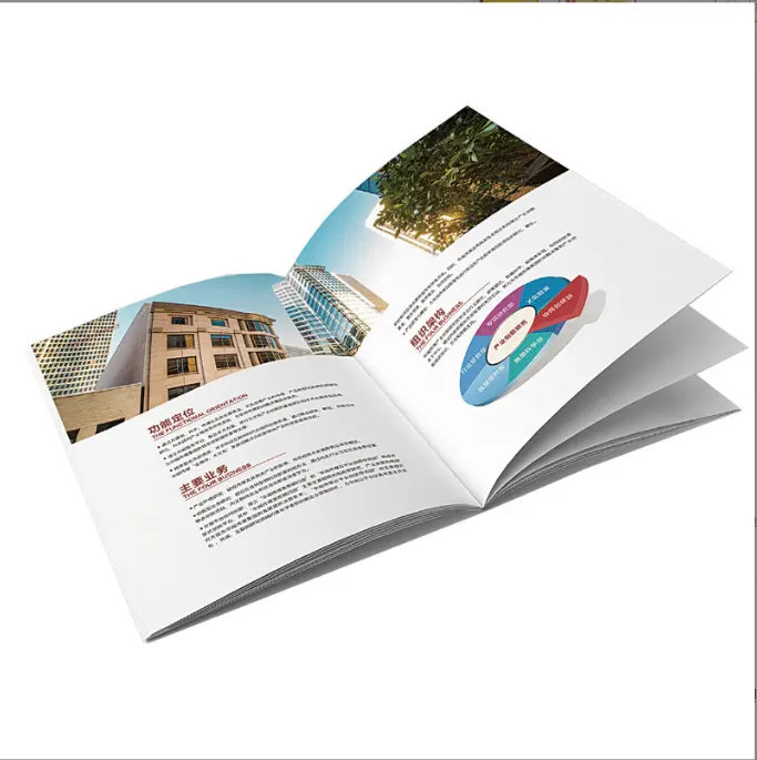 Impresión Manual de libro de Diseño de folleto, Impresión de muestra, Manual Atlas, álbum de publicidad personalizado