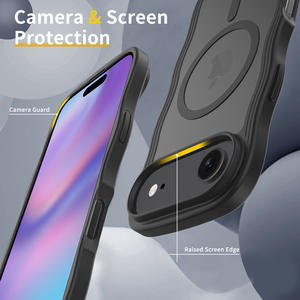 Fundas para iPhone con Patrón de Ondas, Funda Magnética para iPhone 15/16/17 Pro Max, Cubierta Protectora Anticaídas - Product Image 5