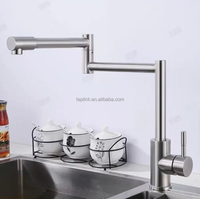 Robinet de cuisine rotatif chaud/froid en acier inoxydable 304 de haute qualité avec cartouche céramique et finition chromée – Offre Spéciale