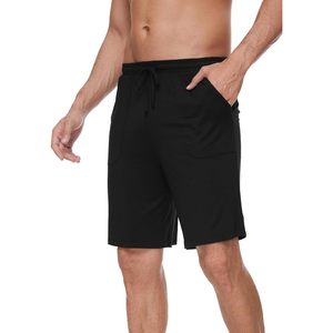 Pantalones Cortos de Pijama de Bambú y Viscosa para Hombre al por Mayor, Suaves y Tejidos, para Verano, Negros, Talla Pequeña - Product Image 3