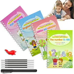 Kids Toddlers Reusable Learning The Alphabet Magic Water Trading Book Wiping Clean Math Practice Alphabetical Book With Tabs