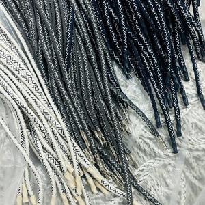 100% Braided Polyester Drawstring Cord Custom Hoodie <b>String</b> Aglet Metal Tip for Hoodie Shoes Bags High Tenacity Eco-Friendly - Product Image 3