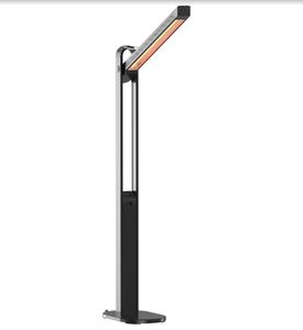 Chauffe-terrasse extérieur en fibre de carbone 1800W, étanche, avec protection anti-renversement, commande mécanique, portée 249 pieds, prix usine - Product Image 1