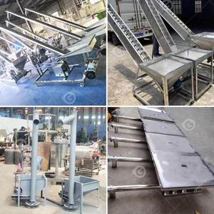 Transportador automático de leche en polvo con tolva y alimentador de tornillo sin fin flexible vertical de Guangdong - Product Image 2