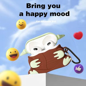 Cute 3D Lovely Unique Cartoon Yoda Baby Cover para Airpod <span class=keywords><strong>3</strong></span> Silicone Fun Funny Cool Design Cases para <span class=keywords><strong>Air</strong></span> Pods <span class=keywords><strong>3</strong></span> <span class=keywords><strong>2021</strong></span> - Product Image 2