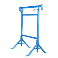Tréteau d'échafaudage chevalet de maçon réglable en hauteur 1.2x2.19m Tréteau Macon avec pied pivotant treteaux de macon treteau maçonnerie