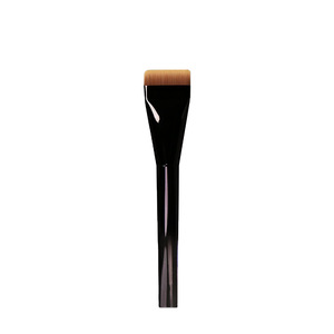 Brocha de Maquillaje Plana con Fibras Sintéticas y Mango de Madera para Aplicación de Base y Mascarillas - Product Image 3