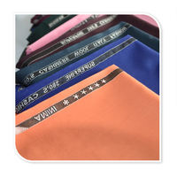 Cinye Italien TR Tissu Viscose/Polyester Sergé Uni Antistatique Écologique Poids Moyen pour Costumes Pantalons Robes Vêtements
