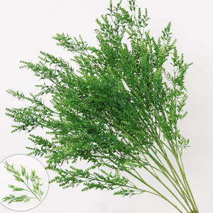 Décorations florales suspendues sur le thème vert de mariage, herbe de la pampa, floristerie, fond de plafond, feuillage artificiel - Product Image 5