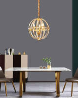 XINZHONG Cage Cristal Orbe Ronde Haut De Gamme Personnalisation Salon Hôtel Lumières Décoratives et Lustre Design Pendentif