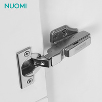 Charnière d'angle compacte NUOMI à 3 positions avec amortisseur hydraulique, fermeture douce, pour meubles de cuisine et armoires