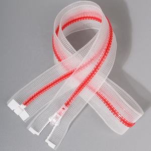 Cremalleras Metalicas Fournisseur Personnalisé Extrémité Ouverte Coloré Résine Zip Transparent Maille <span class=keywords><strong>Fermeture</strong></span> Éclair En Plastique <span class=keywords><strong>pour</strong></span> Veste - Product Image 1