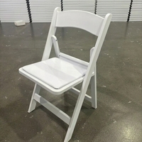 Chaise de salle à manger d'extérieur pliable moderne en plastique - Légère, imperméable, durable, écologique, mobilier commercial pour hôtel