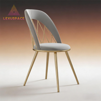 LEXUSPACE LSC913 Fauteuil en cuir PU durable pour salons de coiffure et de manucure, fauteuil de loisirs moderne, mobilier de salon