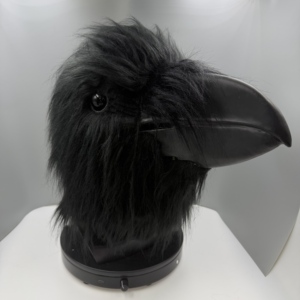 <span class=keywords><strong>Masque</strong></span> de cosplay d'oiseau <span class=keywords><strong>en</strong></span> <span class=keywords><strong>latex</strong></span> Black Raven, <span class=keywords><strong>masque</strong></span> intégral avec bec long, fourrure noire et yeux réalistes pour les fêtes d'Halloween et de Pâques, tendance - Product Image 6