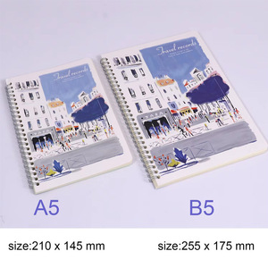 Foska scuola fornitore di cancelleria <span class=keywords><strong>4</strong></span> soggetti liscia scrittura doppia bobina Design 8mm linea spazio A5 B5 a spirale <span class=keywords><strong>Notebook</strong></span> per gli studenti - Product Image 2