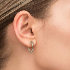 Boucles d'oreilles clous en argent sterling 925 avec moissanite, style vintage, taille brillant, plaqué argent, bijoux élégants pour femme, cadeau - Product Image 5