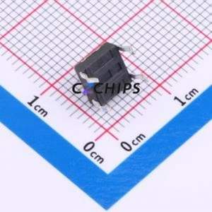 TS-1033-A2B3-D2-R Tactile Switch Through hole-4P,6x6mm Switch Single Pole Single Throw Round Button 2.5N Through Hole - Product Image 2