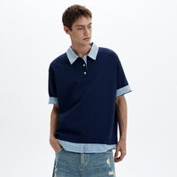 Golf pour hommes de haute qualité pour Polo 260 grammes motif solide polo écologique rapide soie imprimé vêtements de sport polo