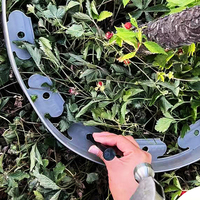 Bordure de pelouse multifonctionnelle traditionnelle en plastique PP écologique de 50 mm pour clôtures et jardinières extérieures