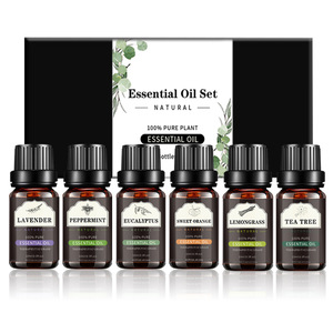 Emballage personnalisé 6/12 paquets d'Huiles Essentielles Biologiques Ensemble <span class=keywords><strong>pour</strong></span> Massage Lavande Jasmin Bois de Santal <span class=keywords><strong>Huile</strong></span> Diffuseur d'Aromathérapie - Product Image 3