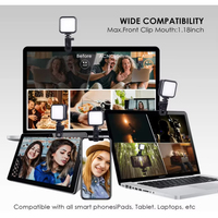 Mini lampe LED portable RGB pour selfie, éclairage flexible à clipser sur téléphone, rechargeable par USB C, éclairage photographique miniature pour vlog