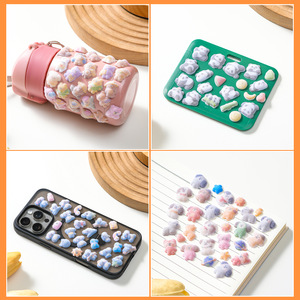 Autocollants floqués 3D en forme de bonbons de dessin animé, fabriqués en usine à Shenzhen, écologiques, en PVC imperméable, taille personnalisée pour le Japon - Modèle 2026 - Product Image 6