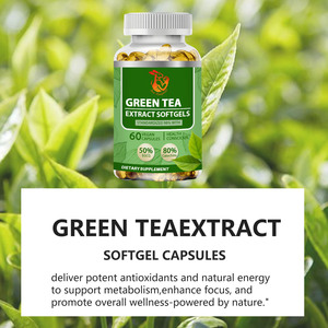 Gélules d'extrait de thé vert à prix de gros : stimule l'énergie, soutient l'immunité, favorise la clarté mentale, favorise la relaxation et la calme. - Product Image 4