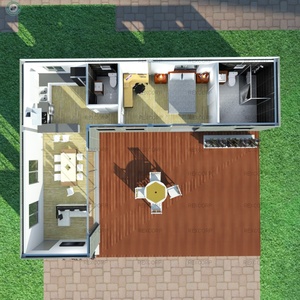 Panel de sándwich con patrón de ladrillo, contenedor Modular para casa, <span class=keywords><strong>estudio</strong></span> Modular, <span class=keywords><strong>apartamento</strong></span> plano en Filipinas - Product Image 6