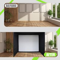 Jaula de Impacto para Simulador de Golf Retráctil de Nuevo Diseño Impact Sport con Pantalla de Impacto de 13'1"x4'11"x8'2" para Uso en Interiores/Exteriores